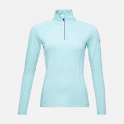 Rossignol T-Shirt & Tops Women's Classique 1/2 Zip Layer BLUE