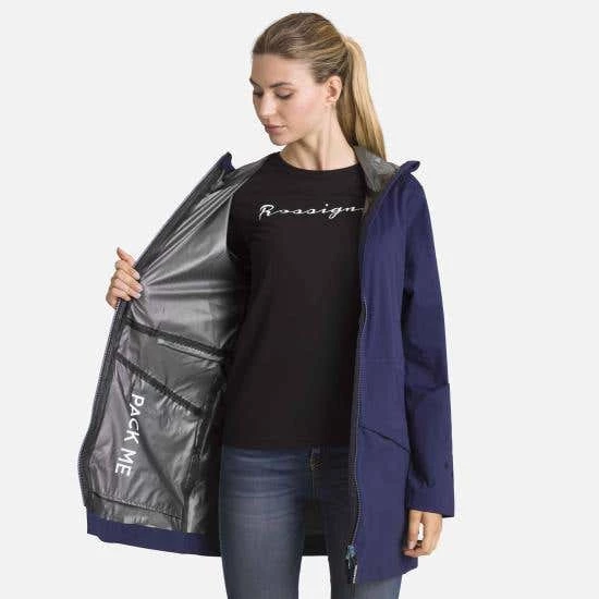 Rossignol Jackets Women's Covariant Rain Jacket BLUE - Image 3
