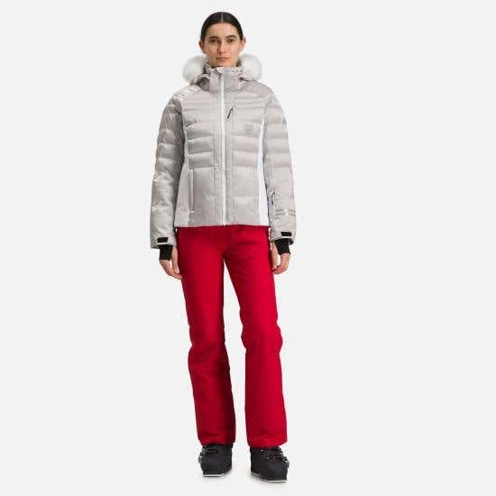 Rossignol Jackets Women's Rapide Metallic Ski Jacket GREY - Image 2
