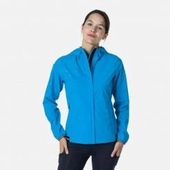 Rossignol Jackets Women's Lightweight Rain Jacket BLUE
