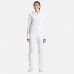 Rossignol T-Shirt & Tops Women's Full-Zip Hooded Logo Sweatshirt WHITE