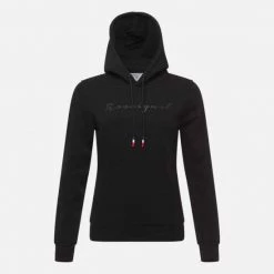 Rossignol T-Shirt & Tops Women's Hooded Logo Fleece Sweatshirt BLACK