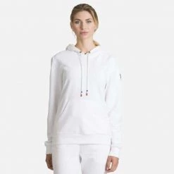 Rossignol T-Shirt & Tops Women's Hooded Logo Fleece Sweatshirt WHITE