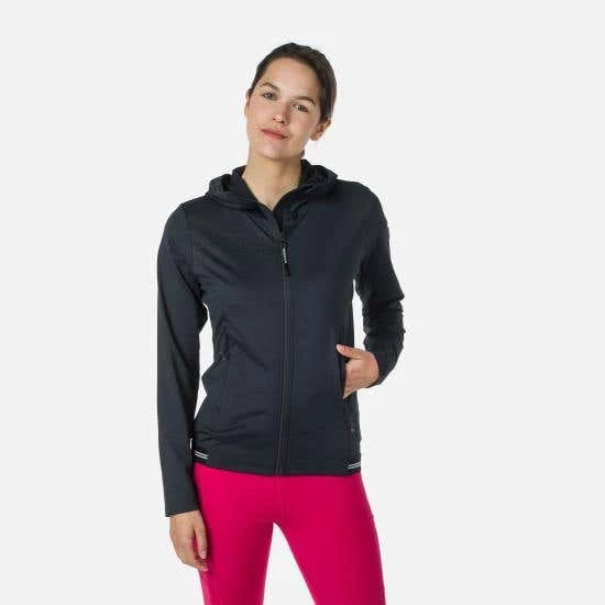 Rossignol T-Shirt & Tops Women's Full-Zip Eco Hoodie BLACK