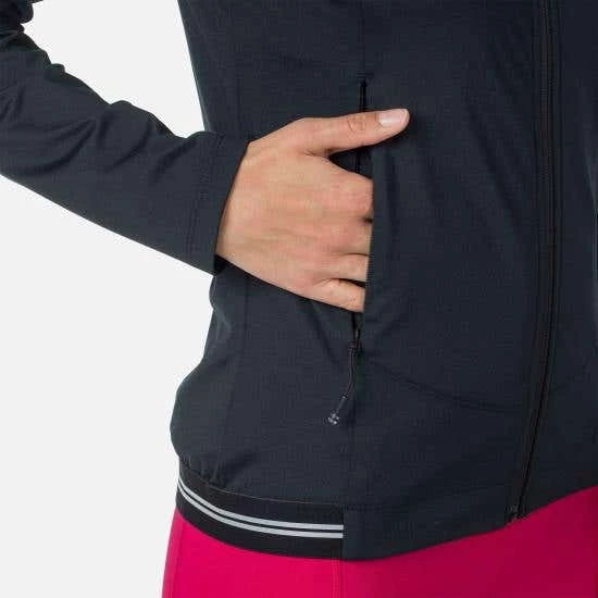 Rossignol T-Shirt & Tops Women's Full-Zip Eco Hoodie BLACK - Image 2