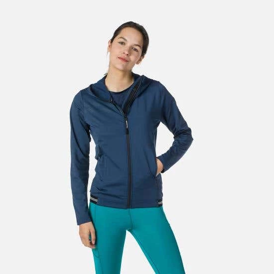 Rossignol T-Shirt & Tops Women's Full-Zip Eco Hoodie BLUE - Image 2