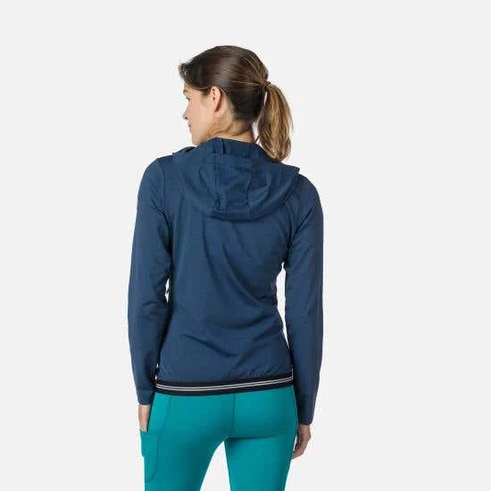 Rossignol T-Shirt & Tops Women's Full-Zip Eco Hoodie BLUE - Image 4