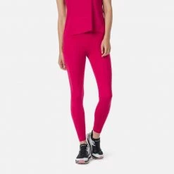 Rossignol Pants Women's Lightweight Breathable Running Tights PINK PURPLE