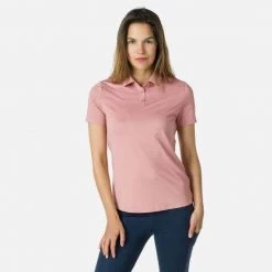 Rossignol T-Shirt & Tops Women's Lightweight Breathable Polo Shirt PINK PURPLE