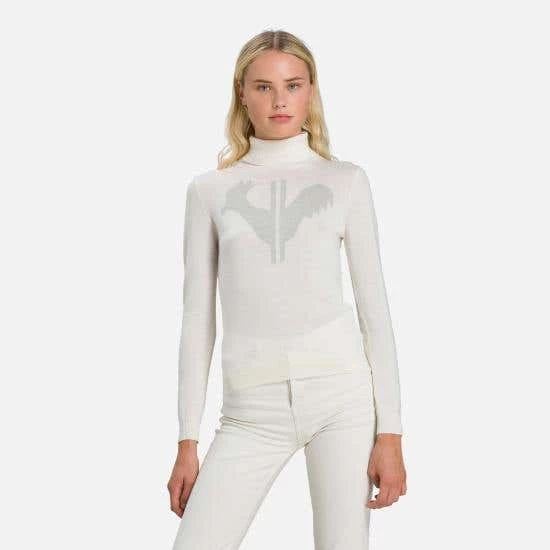 Rossignol T-Shirt & Tops Women's Classique Roll Neck Sweater WHITE - Image 3